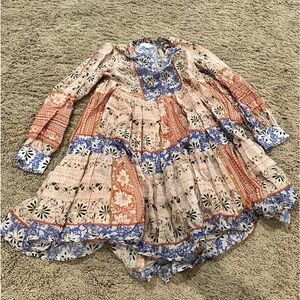 Corey lynn calter dress neutral pinks blues floral